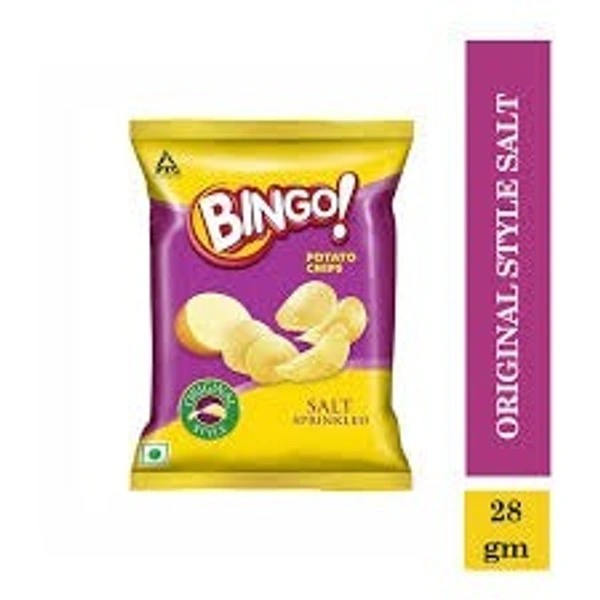 Bingo Salt Sprinkled Potato Chips, 28g