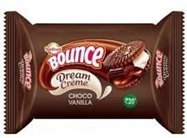 Sunfeast Bounce Dream Cream Choco Vanilla Biscuits Pack, 120g