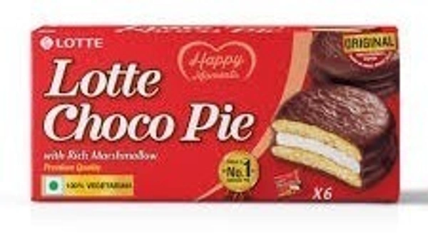 Lotte Choco Pie With Rich Marshmallow Pack of 6, 168g