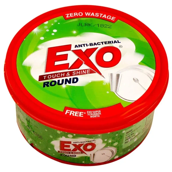 Exo Round Anti Bacterial Touch& Shine Scrubber Rs.15 free, 700g