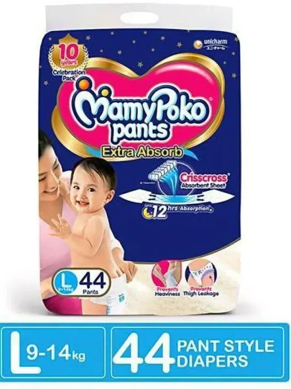 MamyPoko Pants Extra Absorb Large, 44 pants