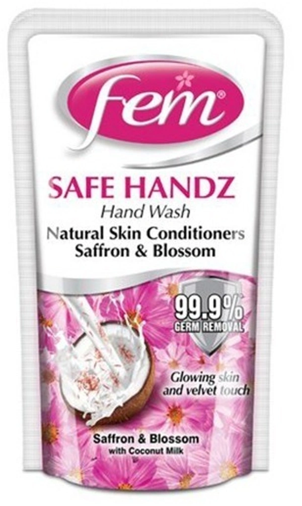 Fem Soft Handz Natural Skin Conditioner Saffron& Blossom, 185ml
