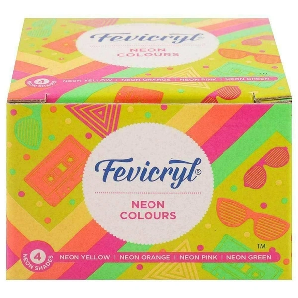 Pidilite Fevicryl Neon Colour Kit, 60ml