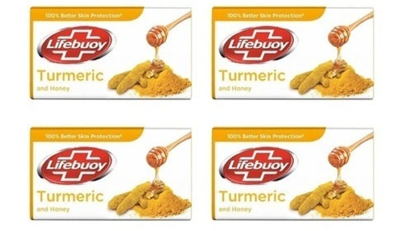 Lifebuoy Turmeric And Honey Nature Protect, 4x100g