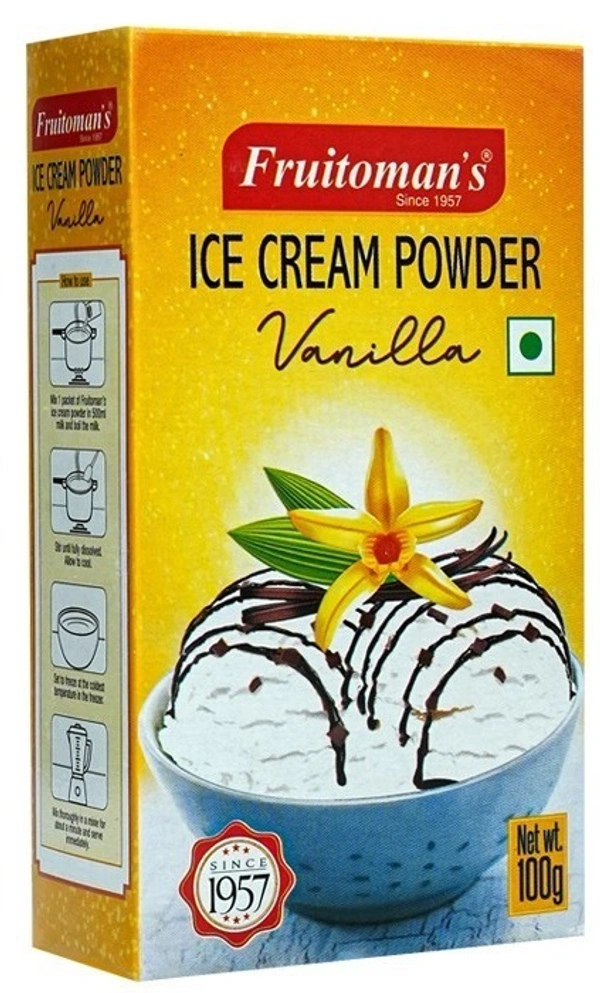 Fruitoman's Ice Cream Powder Vanilla, 90g