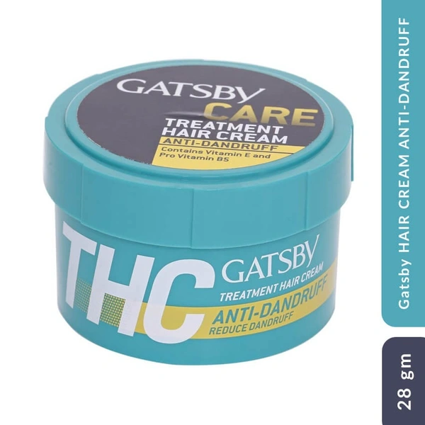 Gatsby Treatment Hair Cream Anti Dandruff (Jar), 28g