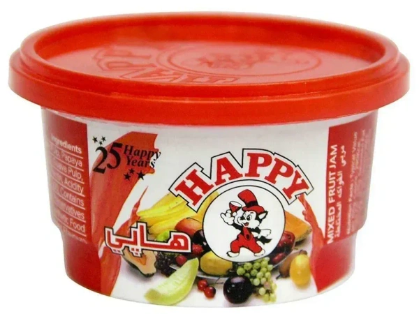 Happy Mixed Fruit Jam Tub, 100g