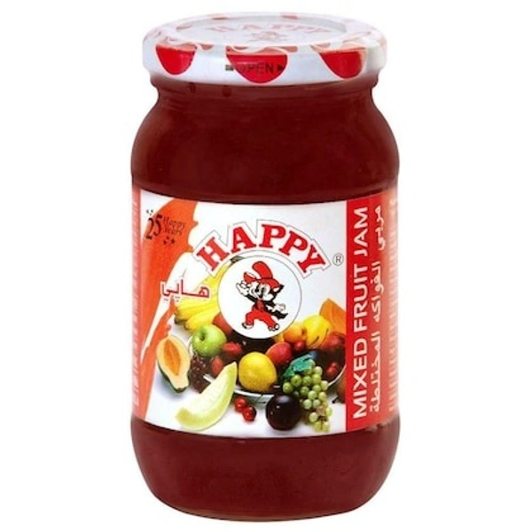 Happy Mixed Fruit Jam Pet Jar, 1000g