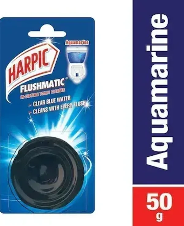 Harpic Flushmatic In cistern Toilet Cleaner Aquamariner