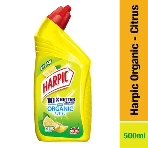 Harpic Organic Active Toilet Cleaner Citrus, 500ml