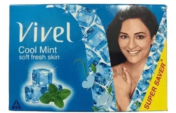 Vivel Bathing Soap Cool Mint Soft Fresh Skin, 100g