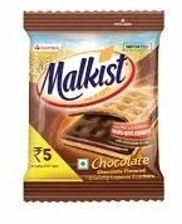 Malkist Chocolate Flavoured Crunchy Layered Crackers Pouch, 20g