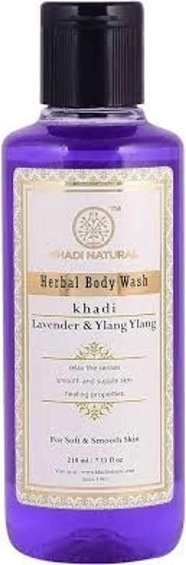 Khadi Herbal Lavender and Ylang Ylang Body Wash, 210ml