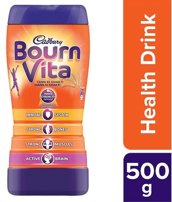 Bournvita Chocolate Health Drink 500g Jar