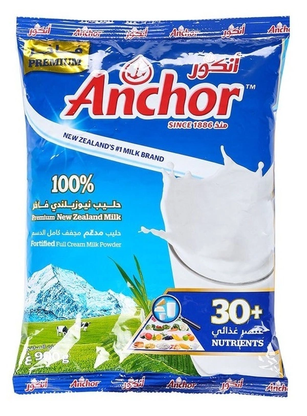 Anchor Full Cream Milk Powder Pouch 900g