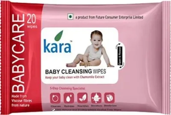 Kara Baby Skincare Wipes 20 Leaves