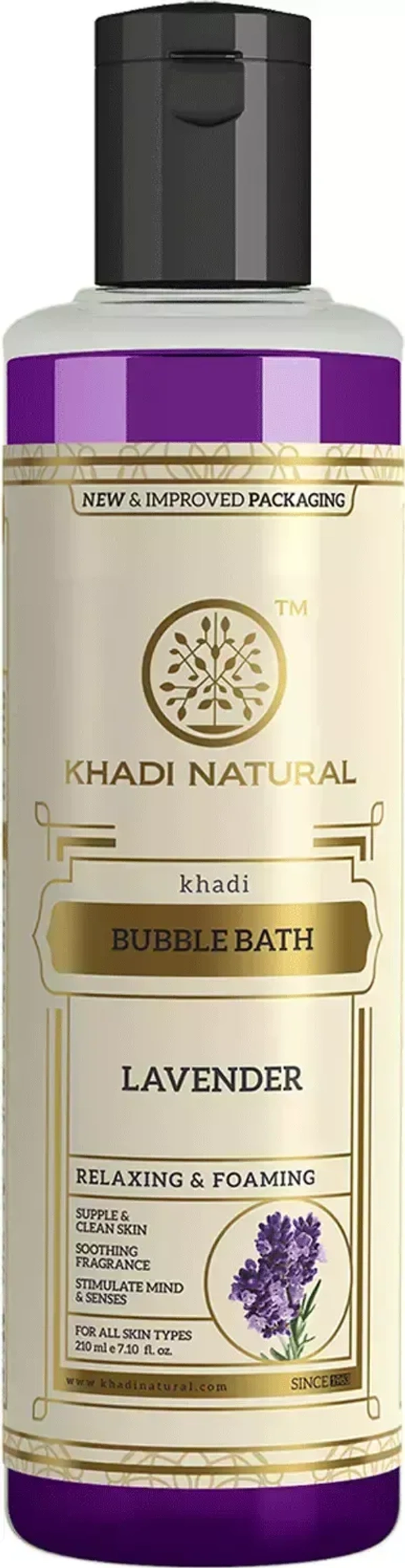 Khadi Herbal Levander Bubble Bath, 210ml