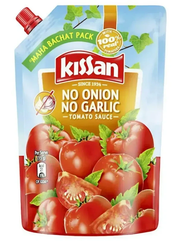 Kissan Tomato Sauce No Onion No Garlic, 950g