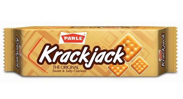 Parle Krack Jack Biscuit - Original Sweet and Salty Flavor, 75g