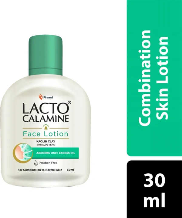 Lacto Calamine Face Care Lotion Oil Balance Combination to Normal Skin, 30ml