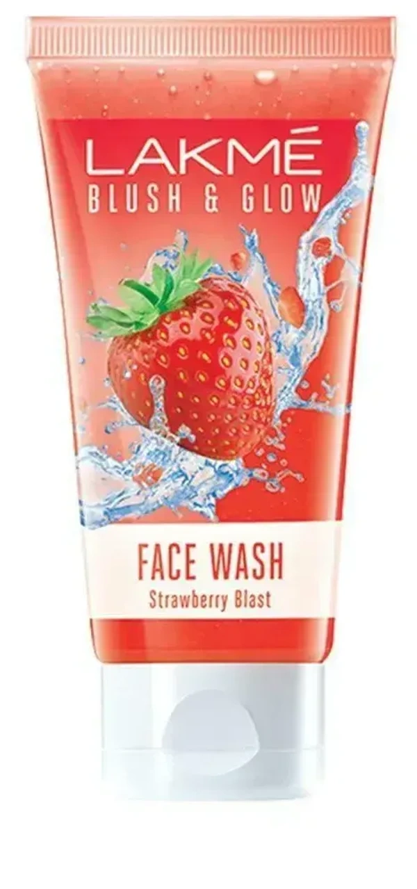 Lakme Blush Glow Creme Face Wash Strawberry 50g