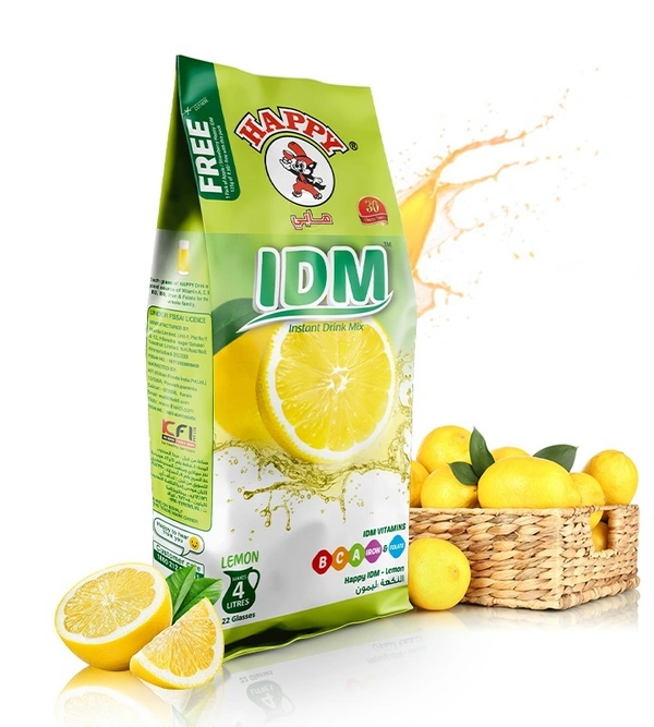 Happy Instant Drink Mix Lemon, 500g