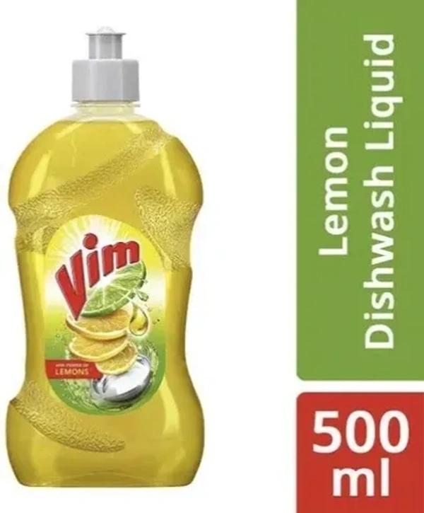 Vim Dishwash liquid, power of lemons  500ml Bottle