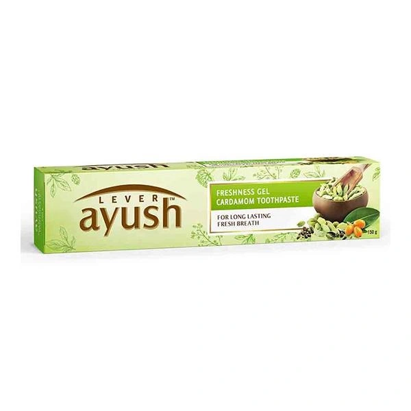 Lever Ayush Freshness Gel Cardamom Toothpaste, 80g