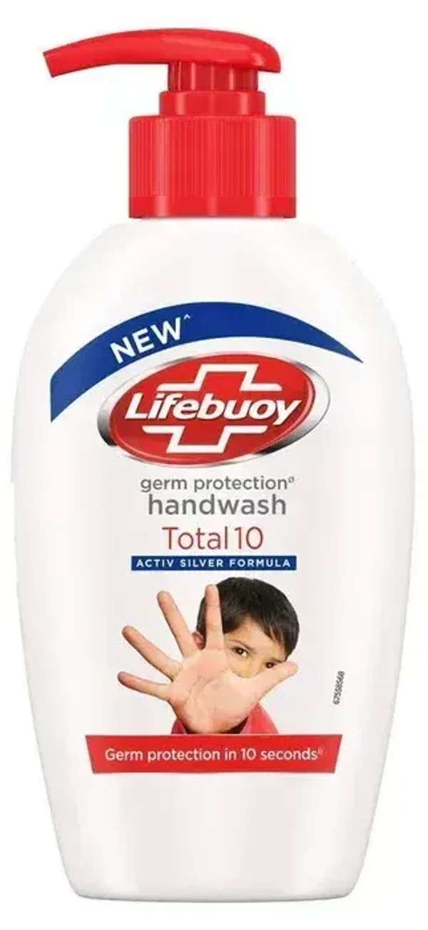 Lifebuoy Total 10 Hand Wash Bottle, 190ml