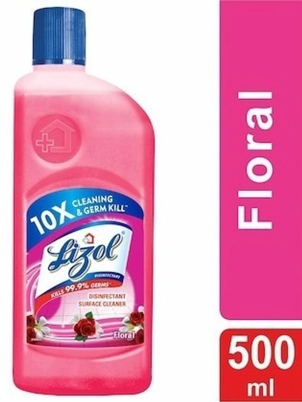 Lizol Disinfectant Floral Surface Cleaner Bottle, 500ml