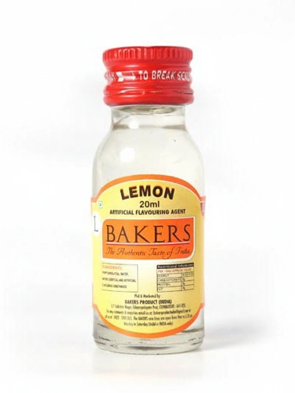 Bakers Lemon Artificial Flavouring Agent, 20ml