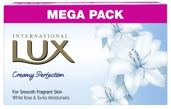 Lux Creamy Perfection (Pack of 4) Bathing Soap, 300g