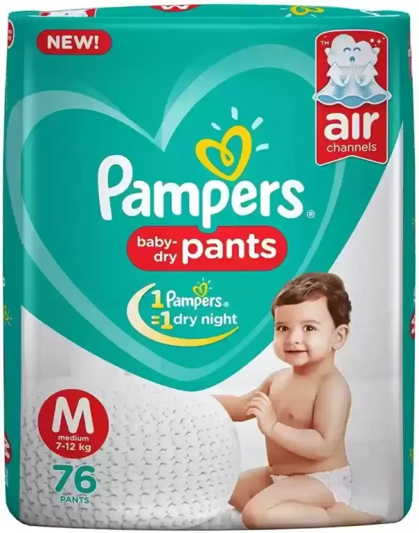 Pampers Baby Dry Pants Medium (76 Pants)