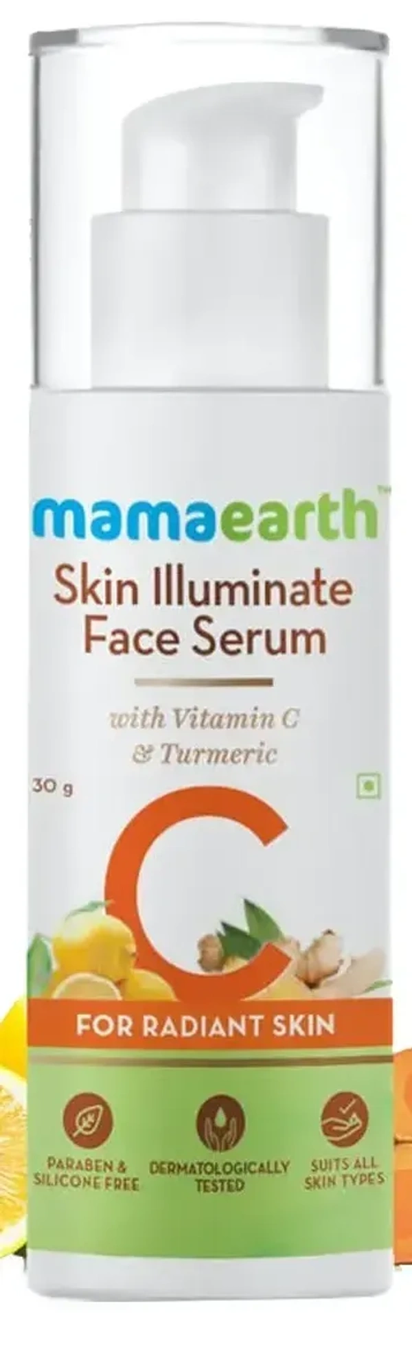 Mamaearth Skin Illuminate Vitamin C Serum For Radiant Skin with High Potency Vitamin C& Turmeric, 30g