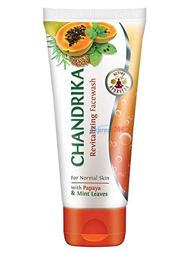Chandrika Face Wash With Papaya Rejuvenating, 50g