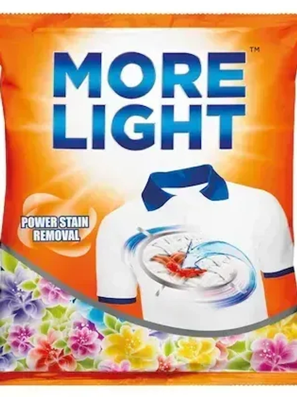 More Light Power Stain Removal Detergent Washing Powder Pouch, 1 kg