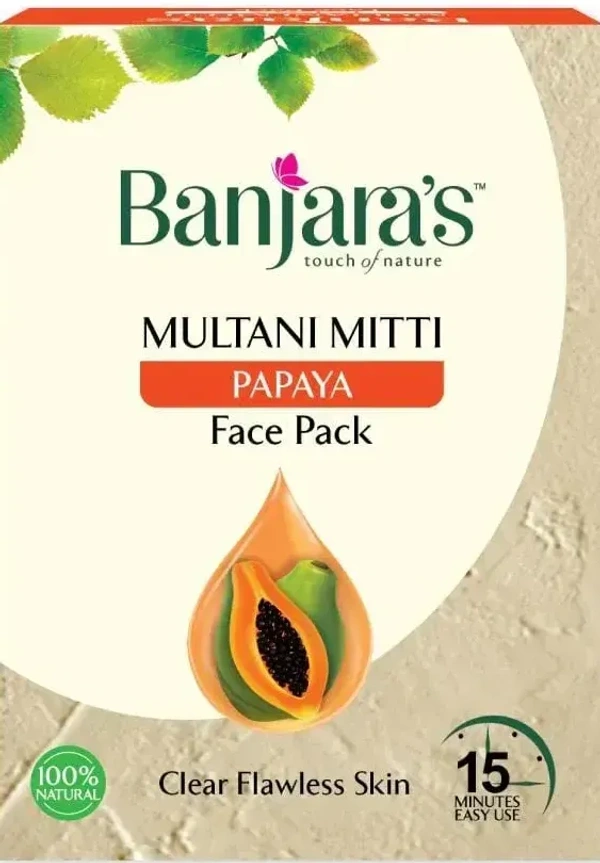 Banjara's Multani Mitti Papaya Face Pack, 100g