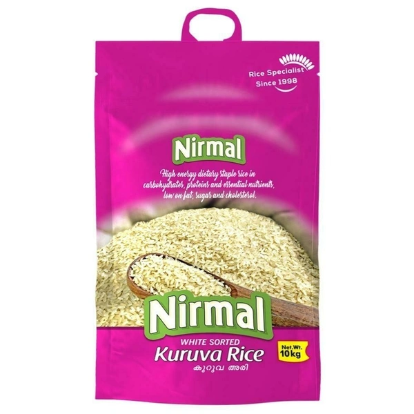 Nirmal White Sorted Kuruva Rice, 10 kg