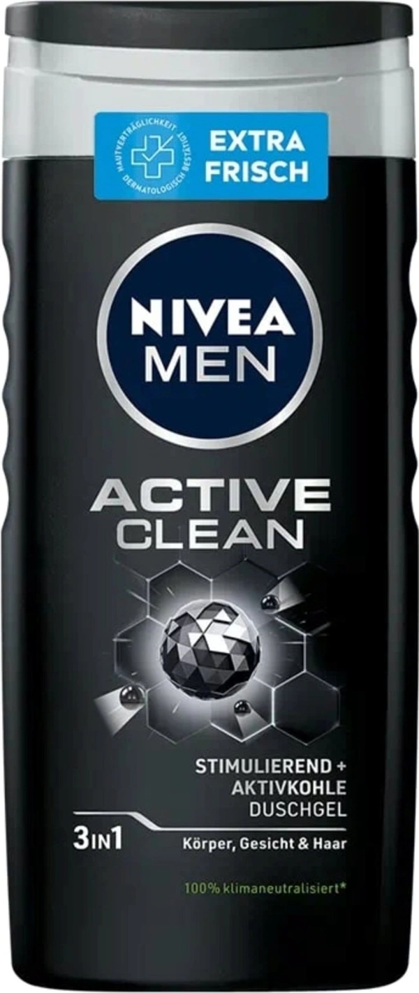 Nivea Men Active Clean Shower Gel, 250ml
