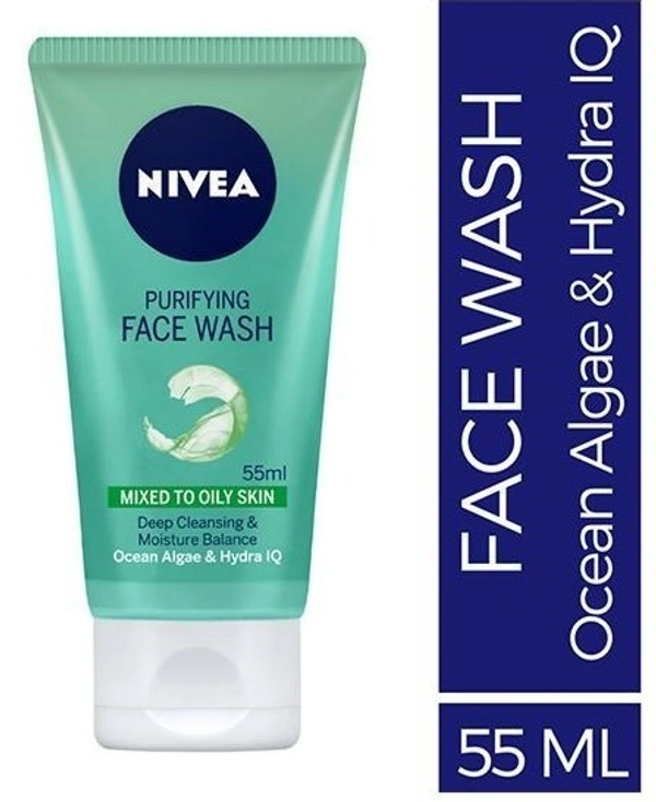 Nivea Face Wash Ocean Algae Hydra Iq Purifying, 55ml