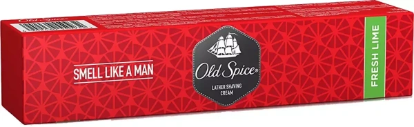Old Spice Leather Shaving Cream Fresh Lime, 70g