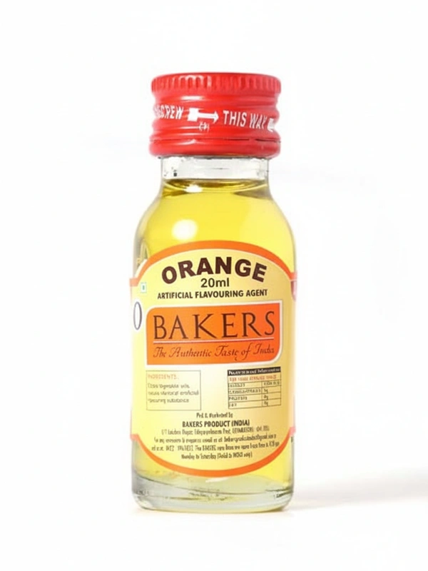 Bakers Orange Artificial Flavouring Agent, 20ml