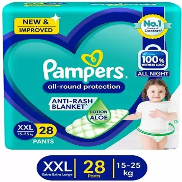Pampers All Round Protection Xxl (15 - 25 kg),28 Pants