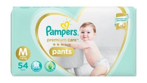 Pampers Premium Care Pants Medium (54 Nos), 54 pants