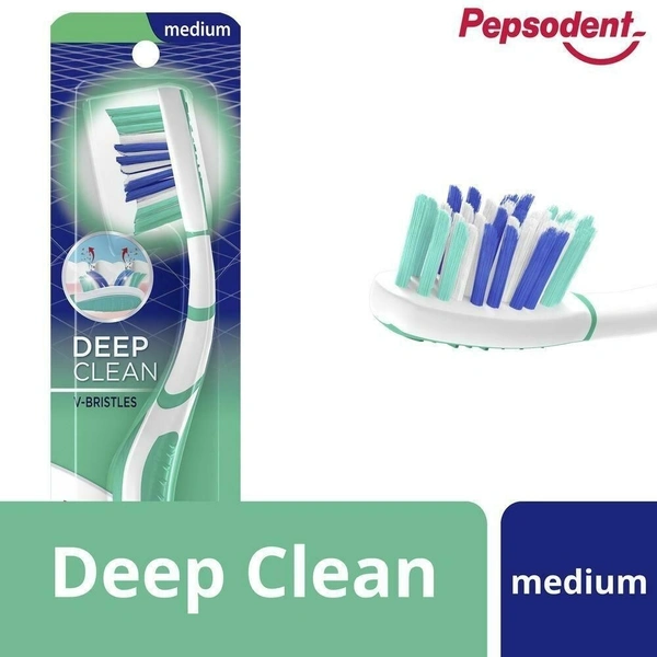 Pepsodent Toothbrush Deep Clean Medium Bristles, 1 pcs