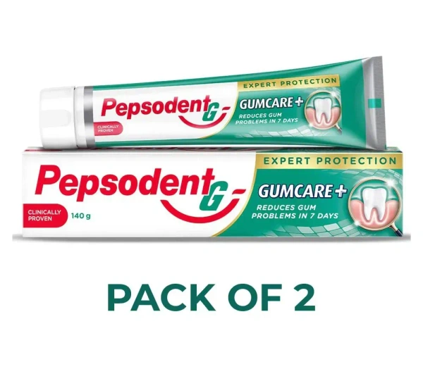 Pepsodent Toothpaste - Gum Care, Expert Protection, 140 g each (Pack of 2)