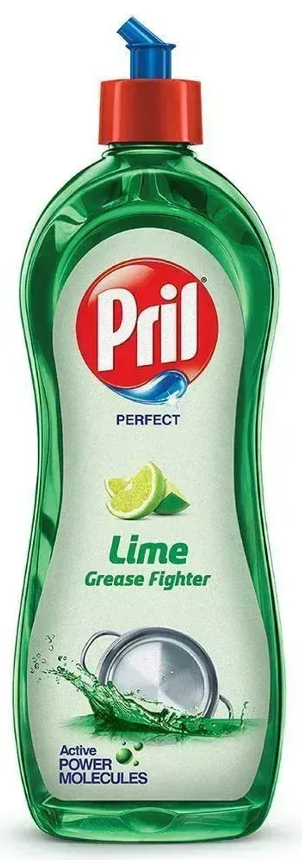 Pril Perfect Lime Grease Fighter Active Dishwash Liquid, 750ml