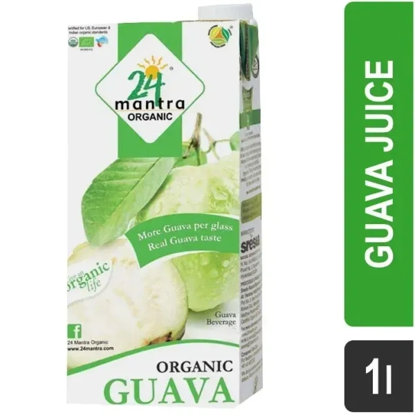 24 Mantra Organic Guava Juice 1L