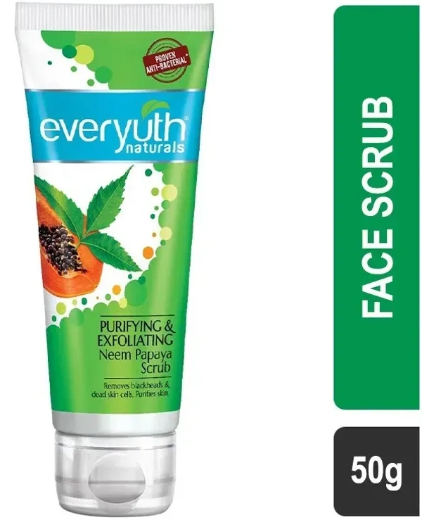 Everyuth Neem Papaya Scrub Purifying Exfoliating, 50g
