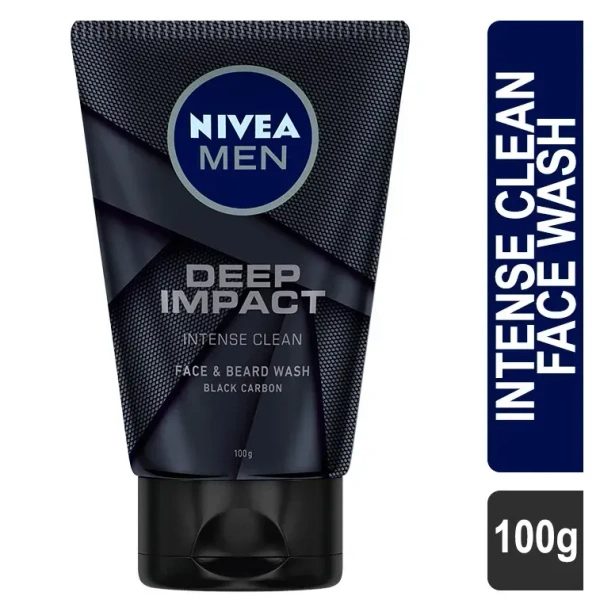 Nivea Men Deep Impact Face Beard Wash, 100g